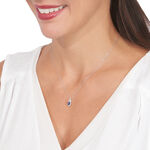 Collier Cloee Or Blanc Saphir Et Diamant - Colliers avec pierres Femme | Marc Orian