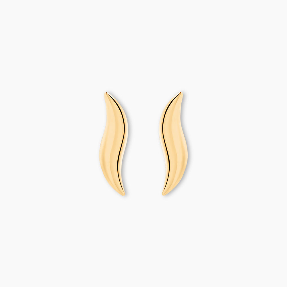 Boucles D'oreilles Puces Merrion Or Jaune - Puces Famille | Marc Orian