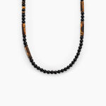 Collier Jourdan Jaycob Autres Noir Agate Quartz - Colliers avec pierres Homme | Marc Orian