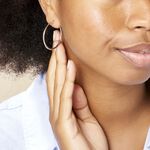 Cr&eacute;oles Verania Or Blanc - Cr&eacute;oles Femme | Marc Orian