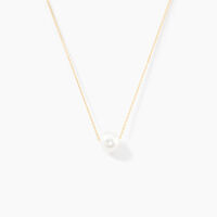 Collier Sissy Or Jaune Perle De Culture