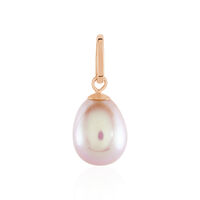 Pendentif Rose Or Rose Perle De Culture