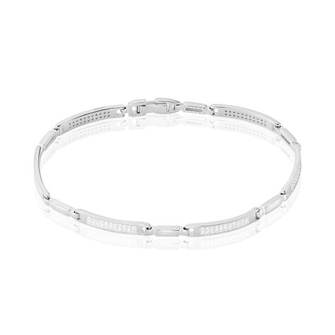 Bracelet Conina Argent Blanc Oxyde De Zirconium - Bracelets chaînes Femme | Marc Orian