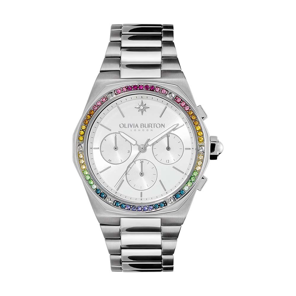 Montre Olivia Burton Hexa Multifonction Argent&eacute; - Montres &eacute;tanches Femme | Marc Orian