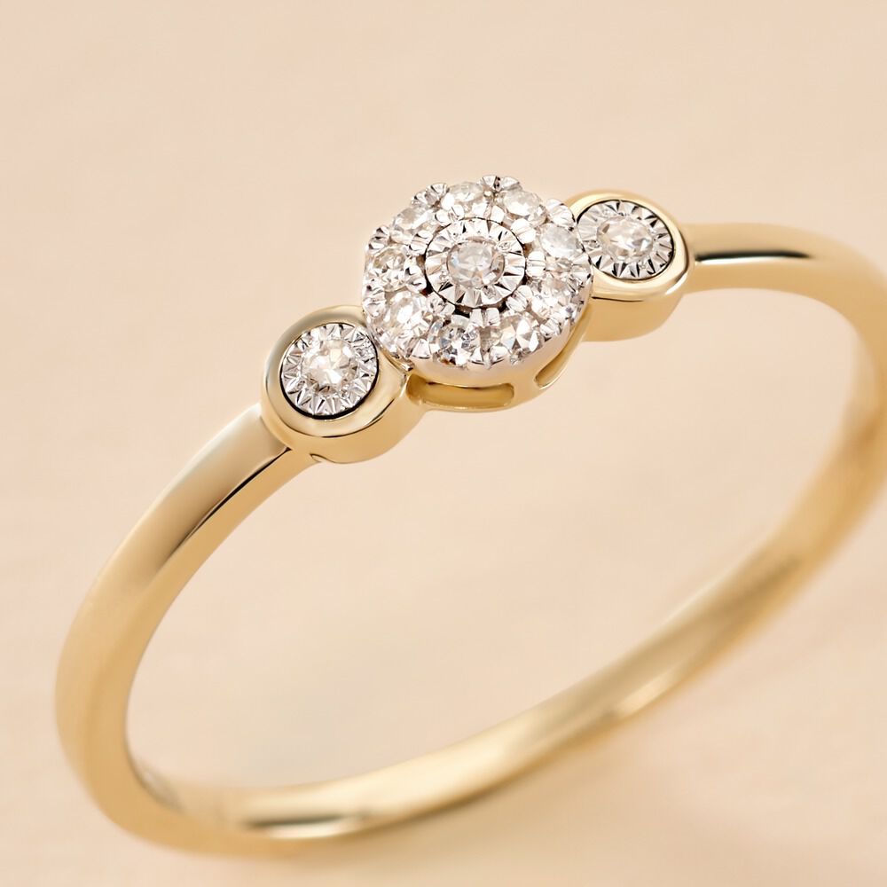 Bague Cesarita Or Jaune Diamant - Bagues fiançailles Femme | Marc Orian