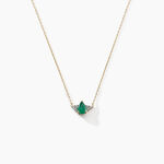 Collier Glykeria Or Jaune Emeraude Diamant - Colliers avec pierres Femme | Marc Orian