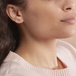 Boucles D'oreilles Puces Birati Argent Blanc - Puces Femme | Marc Orian