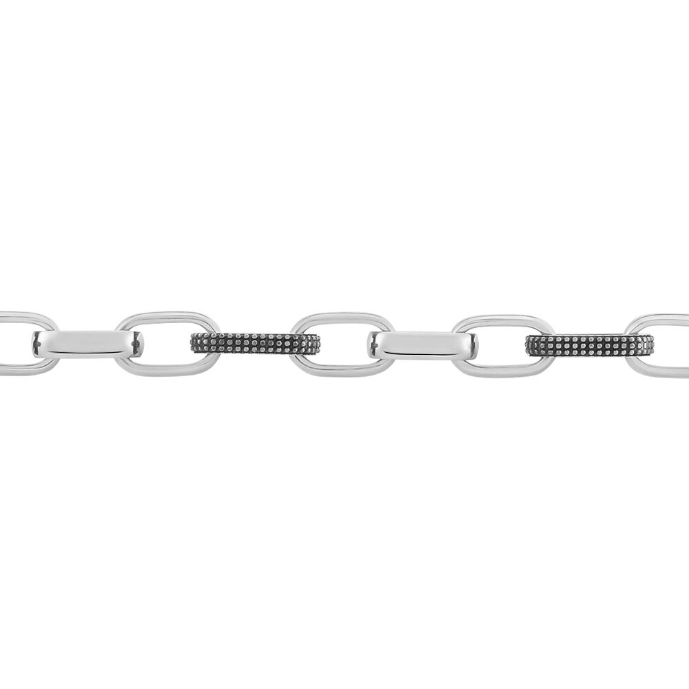 Bracelet Cesare Acier Blanc - Bracelets chaînes Homme | Marc Orian