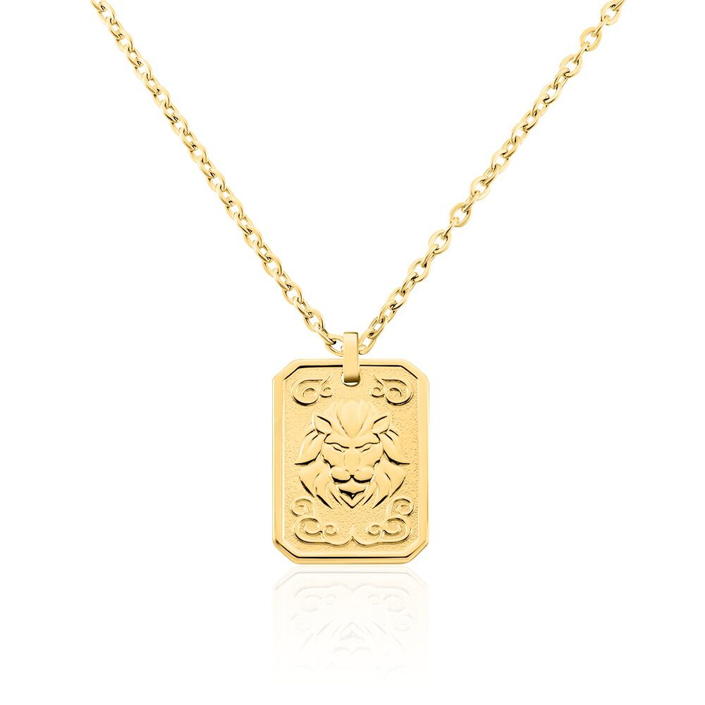 Collier Phebus Him Acier Jaune - Colliers fantaisie Homme | Marc Orian