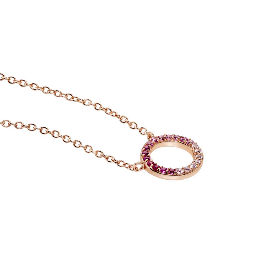 Collier Neptunus Argent Rose Oxyde De Zirconium - Colliers avec pierres Femme | Marc Orian