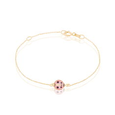 Bracelet Helidie Coccinelle Or Jaune - Bracelets chaînes Enfant | Marc Orian