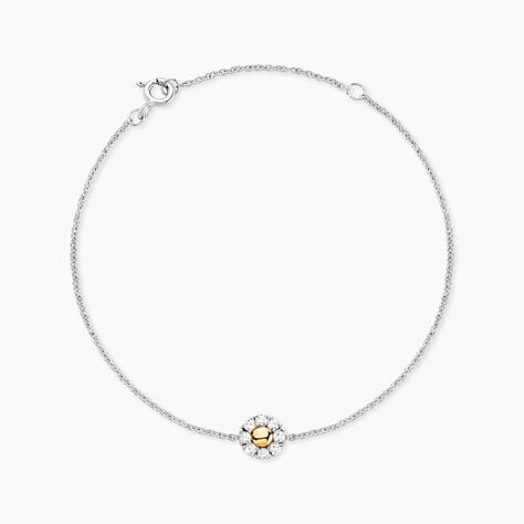 Bracelet Or Jaune Oxyde De Zirconium - Bracelets chaînes Femme | Marc Orian