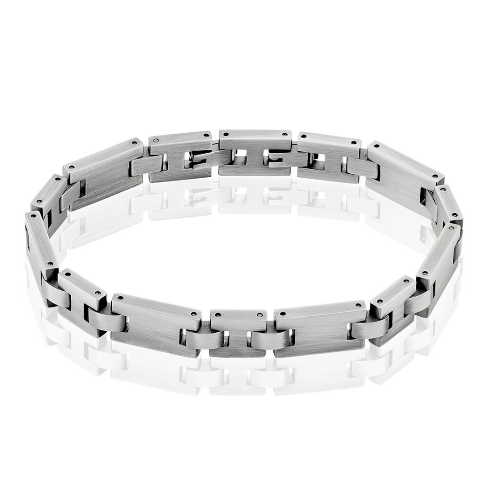 Bracelet Mica Acier Gris - Bracelets chaînes Homme | Marc Orian