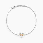 Bracelet Floe Or Jaune Argent Blanc Oxyde De Zirconium - Bracelets cha&icirc;nes Femme | Marc Orian