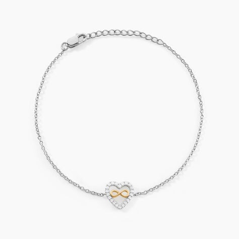 Bracelet Floe Or Jaune Argent Blanc Oxyde De Zirconium - Bracelets cha&icirc;nes Femme | Marc Orian