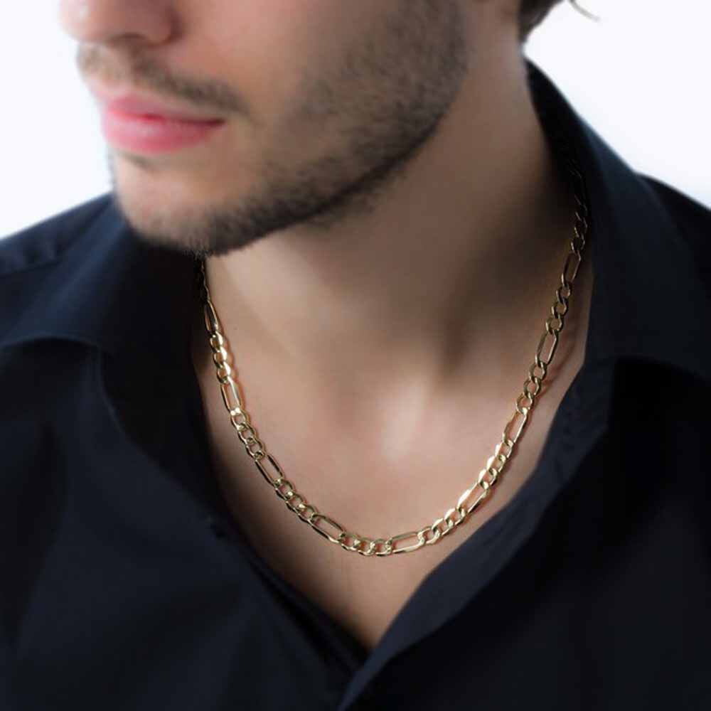 Chaîne Cameo Maille Alternee 1/3 Or Jaune - Chaines Homme | Marc Orian