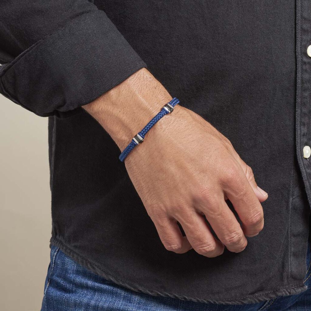 Bracelet Etienne Acier Blanc - Bracelets cordons Homme | Marc Orian