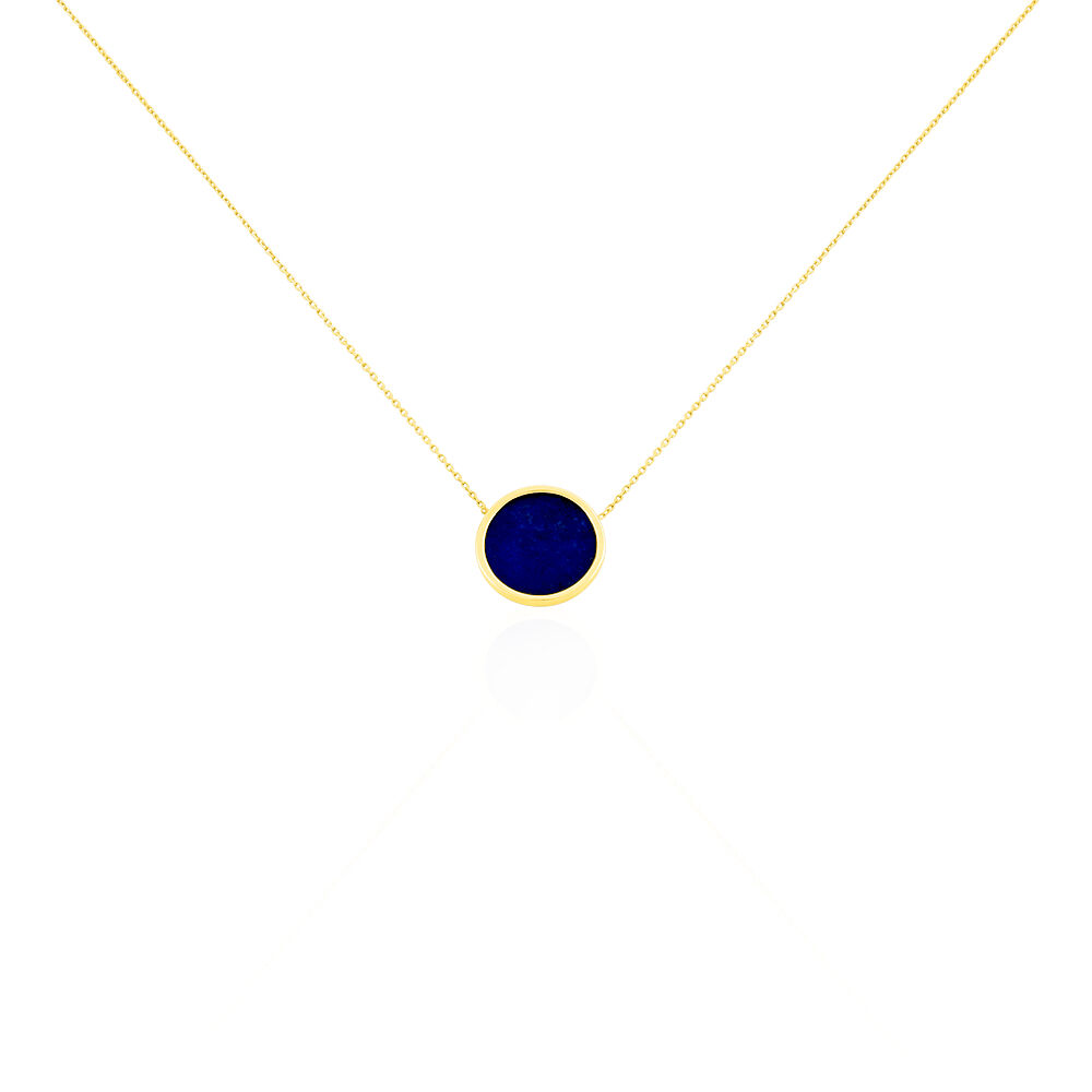 Collier Florica Or Jaune Lapis Lazuli - Colliers avec pierres Femme | Marc Orian