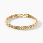 Bracelet Jerry Maille Corde 3 Rangs Or Jaune - Bracelets mailles Femme | Marc Orian