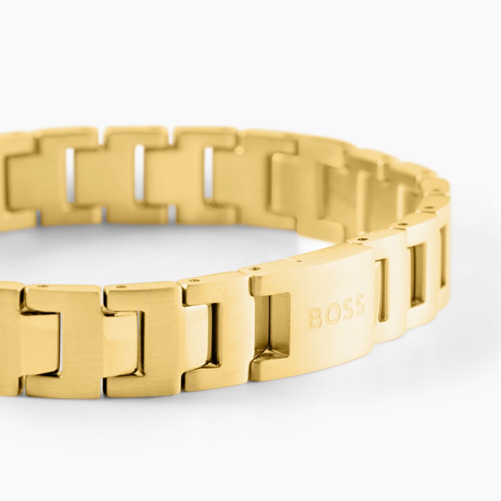 Bracelet Boss Candor Acier Jaune - Bracelets cha&icirc;nes Homme | Marc Orian