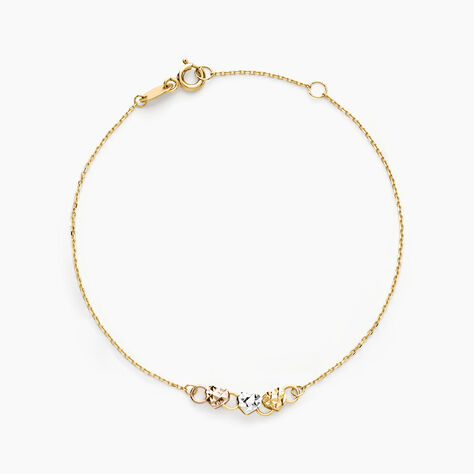 Bracelet Tricolore Or Jaune - Bracelets cha&icirc;nes Femme | Marc Orian