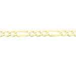 Bracelet Or Jaune Maille Altern&eacute;e - Bracelets mailles Homme | Marc Orian