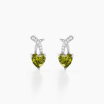 Boucles D'oreilles Puces Avalon Argent Blanc Oxyde De Zirconium - Puces Femme | Marc Orian