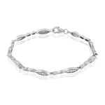 Bracelet Evy Argent Blanc Oxyde De Zirconium - Bracelets cha&icirc;nes Femme | Marc Orian