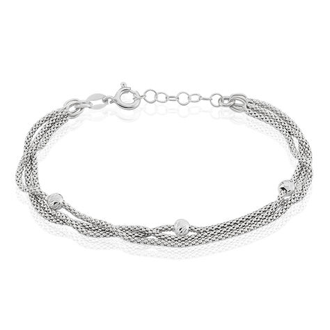 Bracelet Sabbah Argent Blanc - Bracelets chaînes Femme | Marc Orian