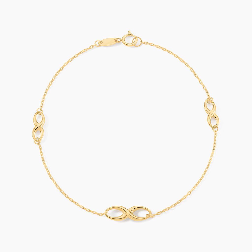 Bracelet Infini Multiple Or Jaune - Bracelets chaînes Femme | Marc Orian