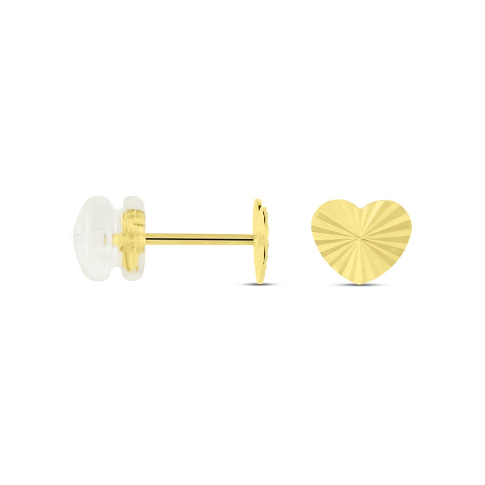 Boucles D'oreilles Puces Or Jaune Pat - Puces Femme | Marc Orian