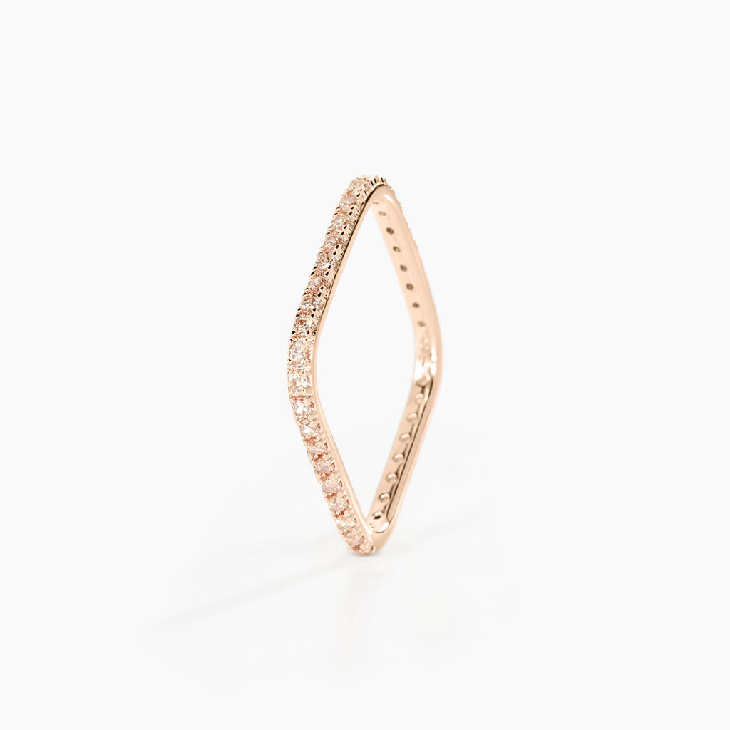 Bague Aeselya Argent Rose Oxyde De Zirconium - Bijoux fantaisie Femme | Marc Orian