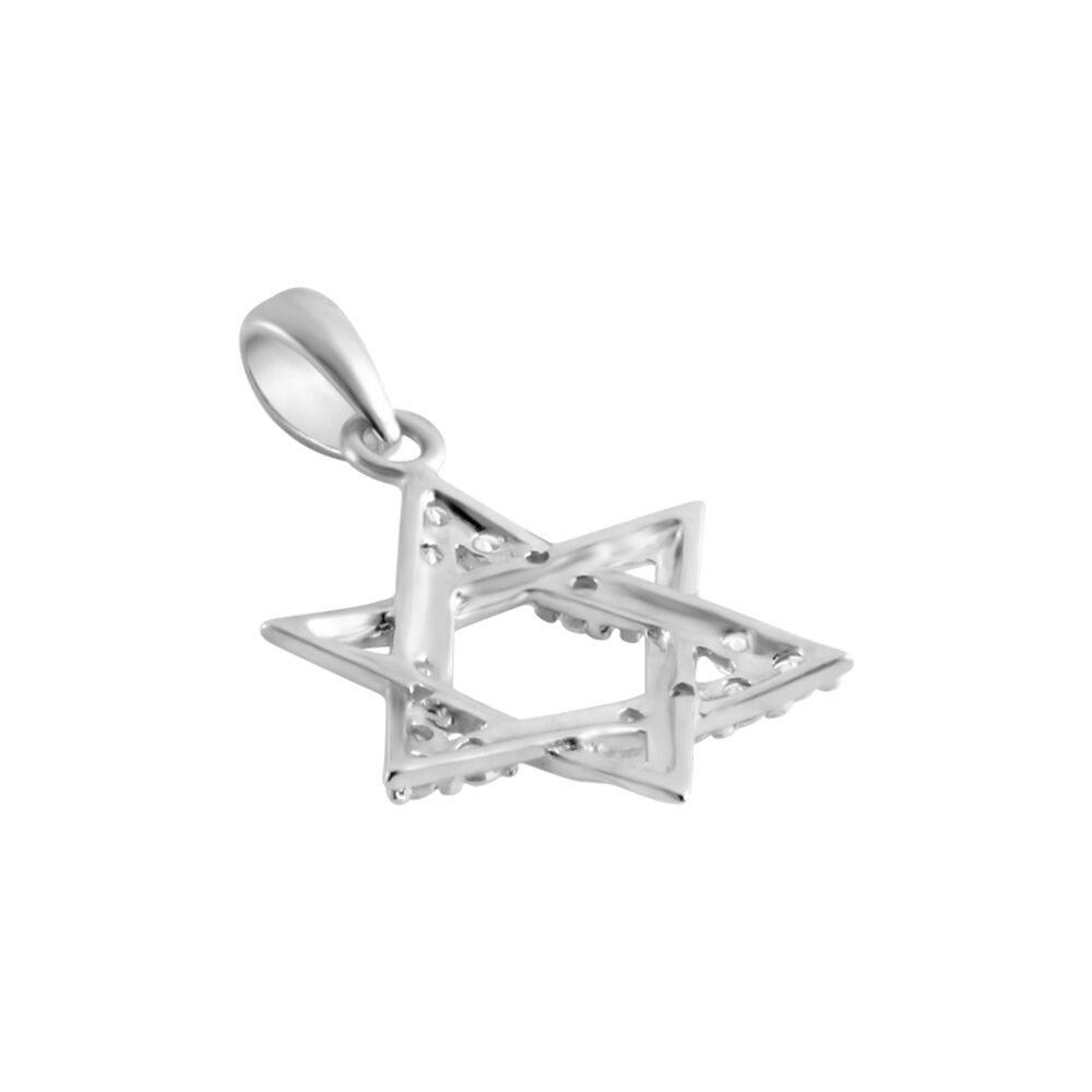Pendentif Faye Or Blanc Oxyde De Zirconium - Pendentifs Famille | Marc Orian