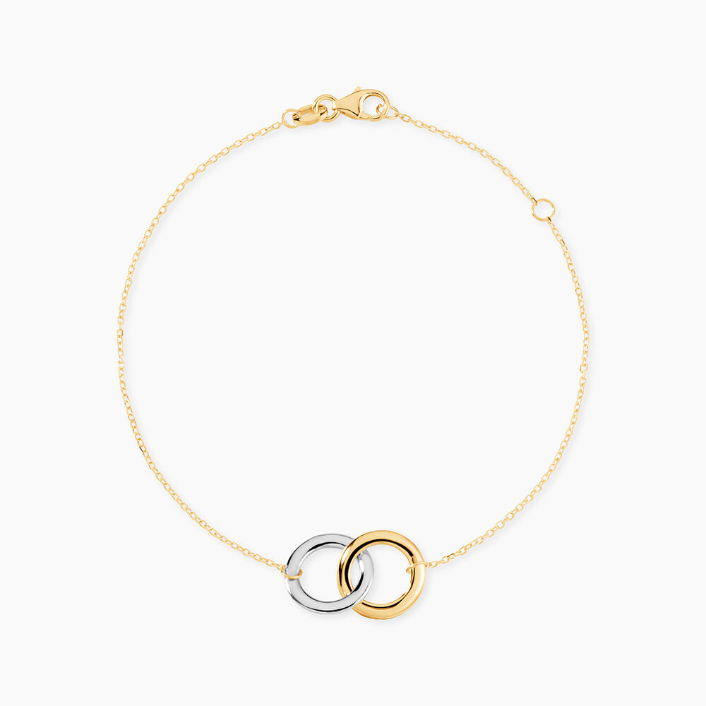 Bracelet Adila Or Bicolore - Bracelets Anneaux Entrelaces Femme | Marc Orian