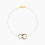 Bracelet Adila Or Bicolore - Bracelets Anneaux Entrelaces Femme | Marc Orian