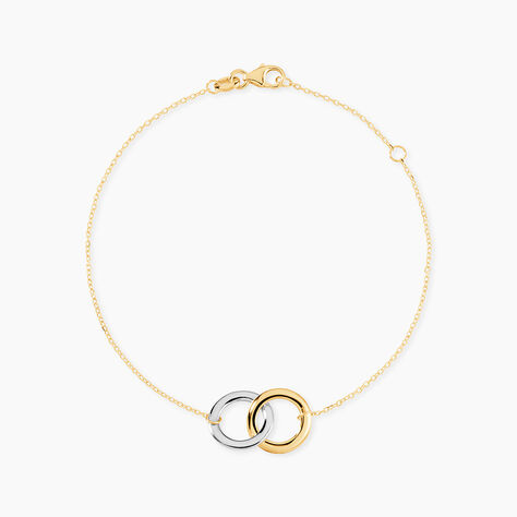 Bracelet Adila Or Bicolore - Bracelets Anneaux Entrelaces Femme | Marc Orian