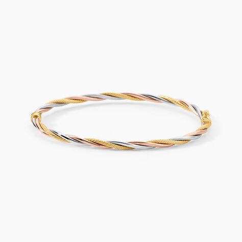 Bracelet Jonc Anaisaae Torsade Or Tricolore - Bracelets joncs Femme | Marc Orian