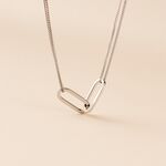 Collier Andrea Argent Blanc - Colliers fantaisie Femme | Marc Orian