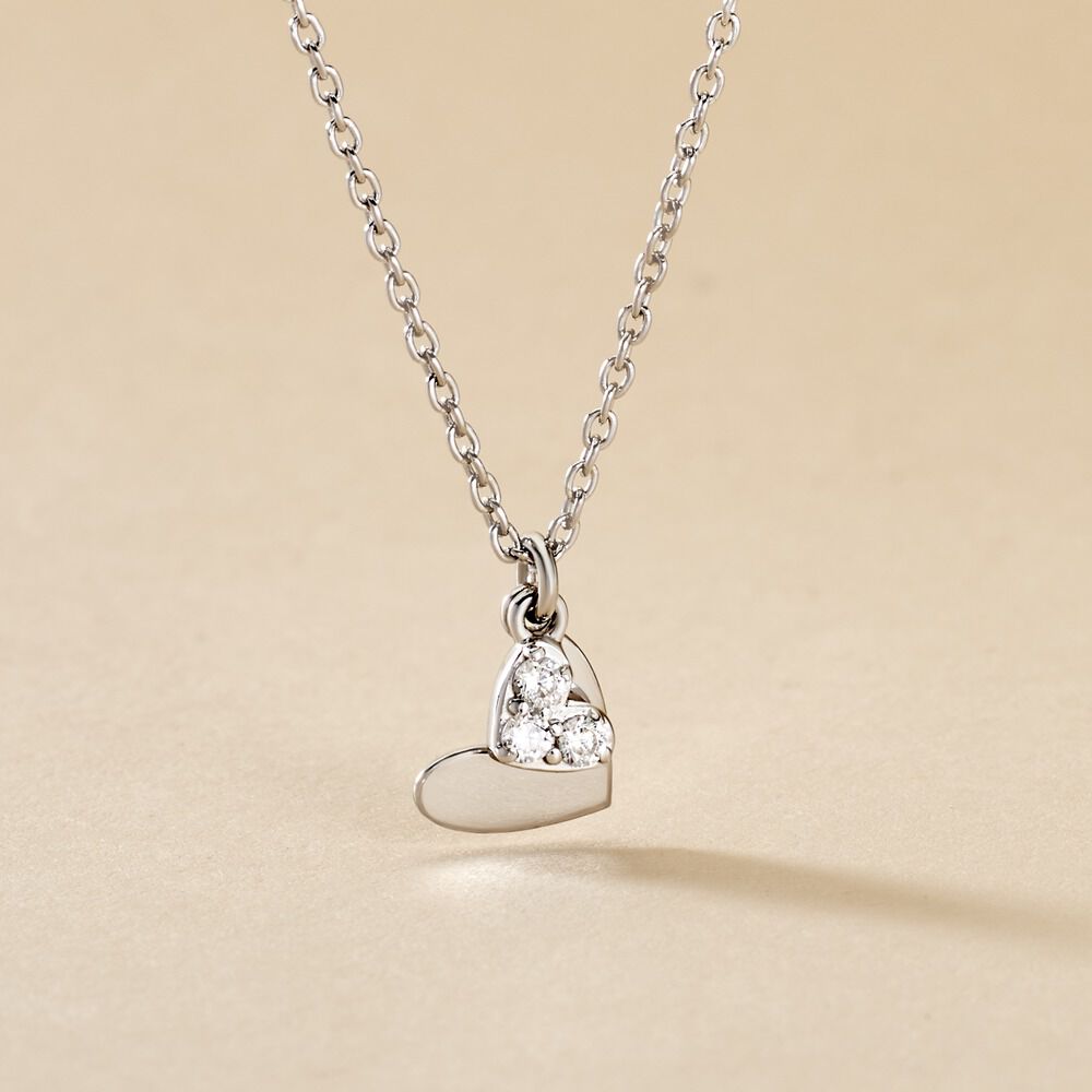 Collier Salli Argent Blanc Oxyde De Zirconium - Colliers avec pierres Femme | Marc Orian