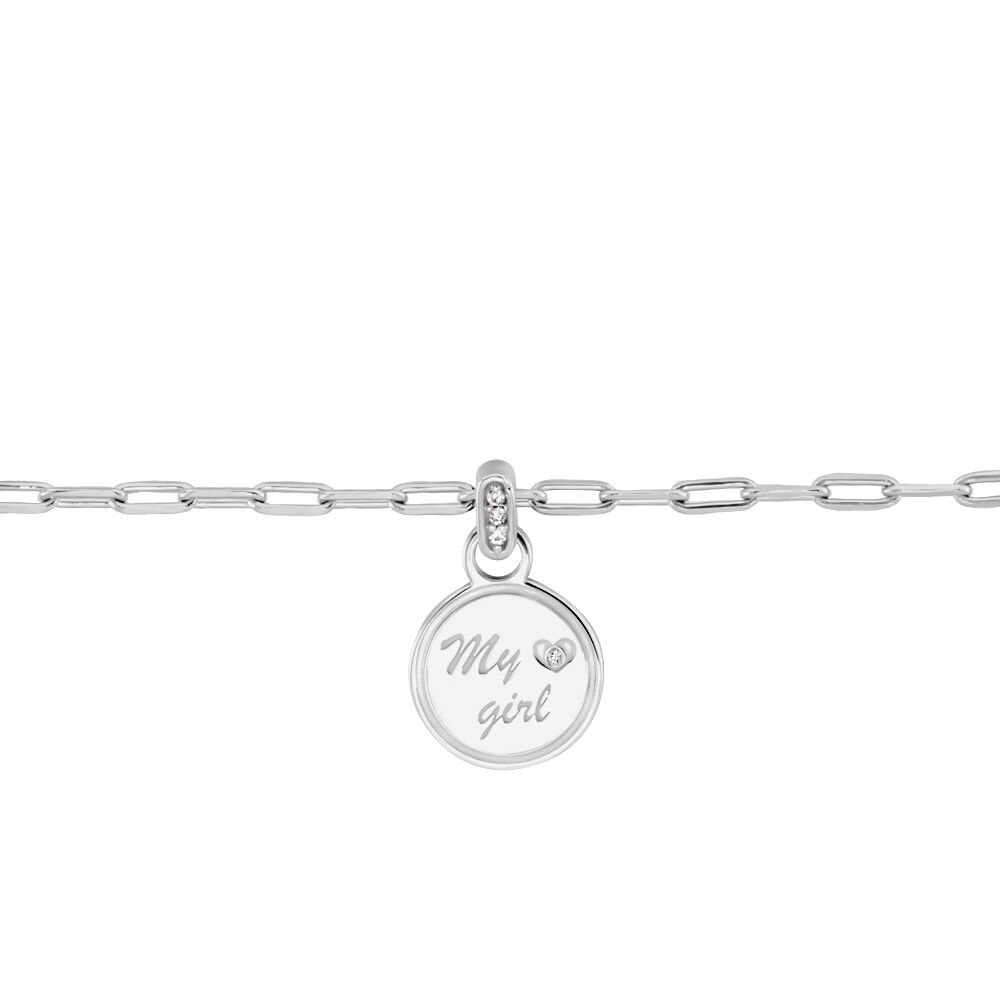 Bracelet Argent Caspar Oxydes De Zirconium - Bracelets Medailles Femme | Marc Orian