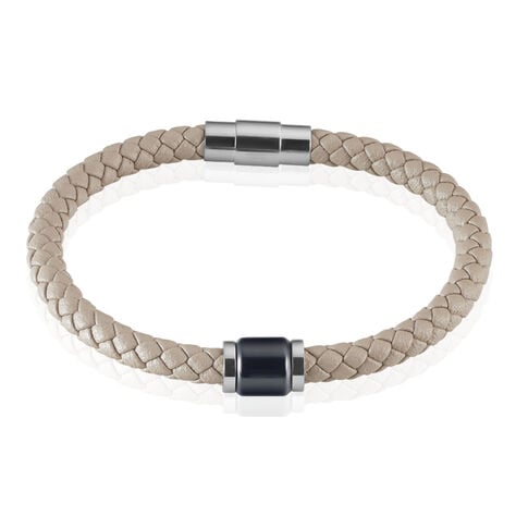 Bracelet Phebus Him Canice Acier Blanc Céramique - Bracelets cuir Homme | Marc Orian