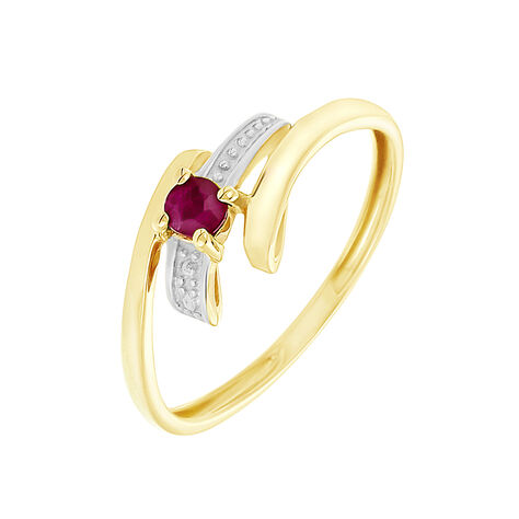 Bague Evka Or Jaune Rubis - Bagues Femme | Marc Orian