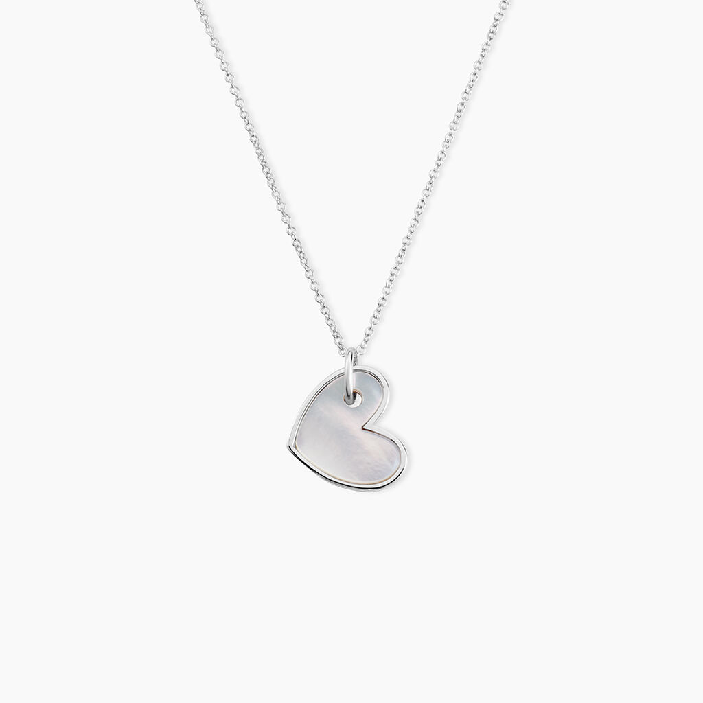 Collier Charla Argent Blanc Nacre - Colliers avec pierres Femme | Marc Orian
