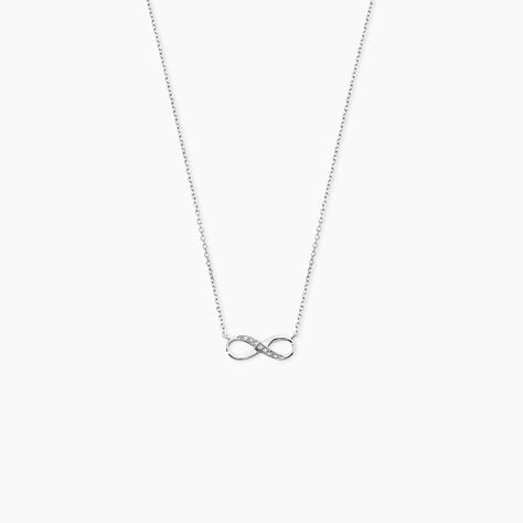 Collier Or Blanc Adrasteia Diamants - Colliers avec pierres Femme | Marc Orian