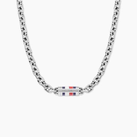 Collier Tommy Hilfiger Bruce Chain Acier Blanc - Colliers fantaisie Homme | Marc Orian