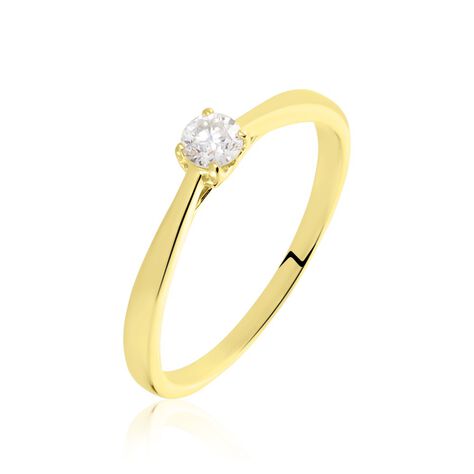 Bague Solitaire Vicoeuria Or Jaune Diamant - Bagues Solitaire Femme | Marc Orian