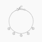 Bracelet Ragavi Argent Blanc - Bracelets Medailles Femme | Marc Orian
