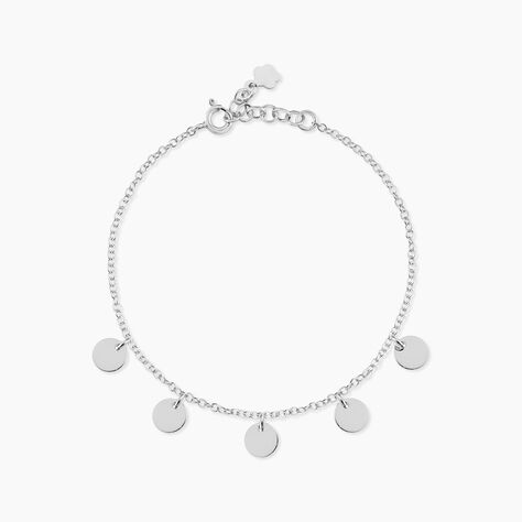Bracelet Ragavi Argent Blanc - Bracelets Medailles Femme | Marc Orian