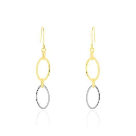 Boucles D'oreilles Pendantes Lucia Or Bicolore - Pendantes Femme | Marc Orian