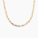 Collier Jasmin Tresse Or Tricolore - Chaines Femme | Marc Orian